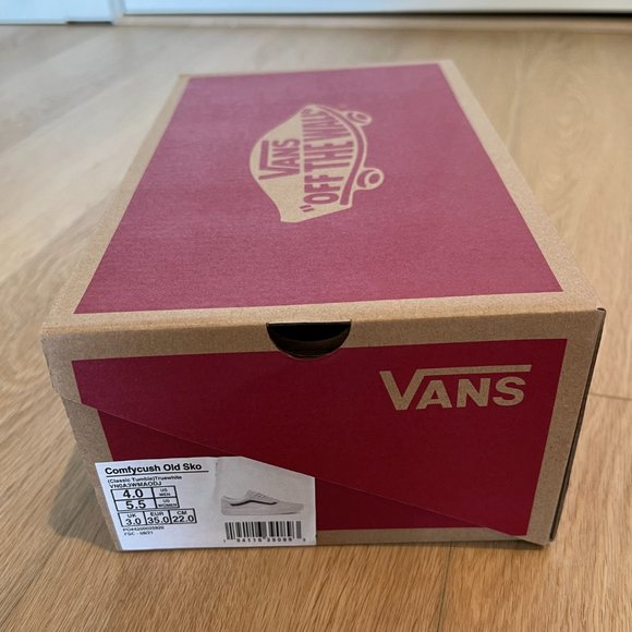 <<SOLD>> Vans Comfycush Old Skool Classic Tumble True White sz women 5.5 - Picture 3 of 11